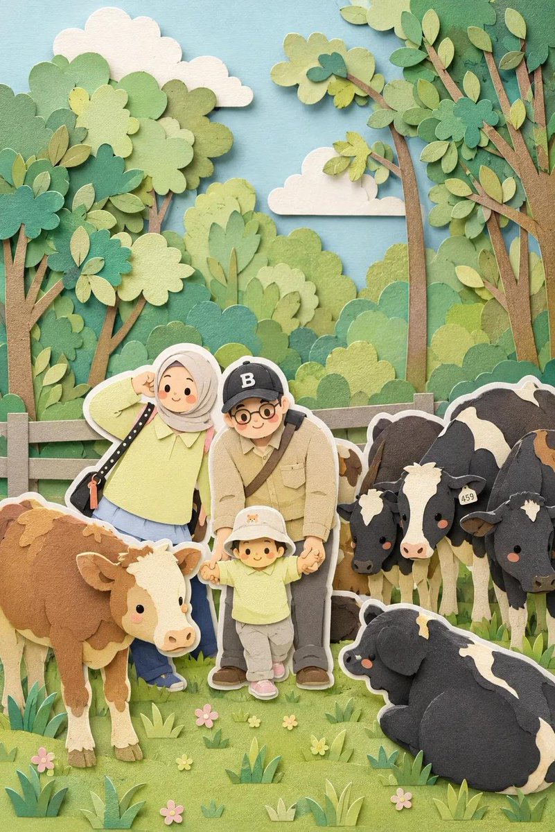 Nano Banana 2 example showing a storybook family illustration with warm narrative detail